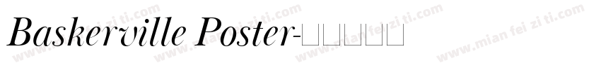 Baskerville Poster字体转换